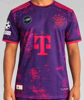 Michel Olisse Fc Bayern Third Kit 2026-27, Round Neck & Half Sleeve