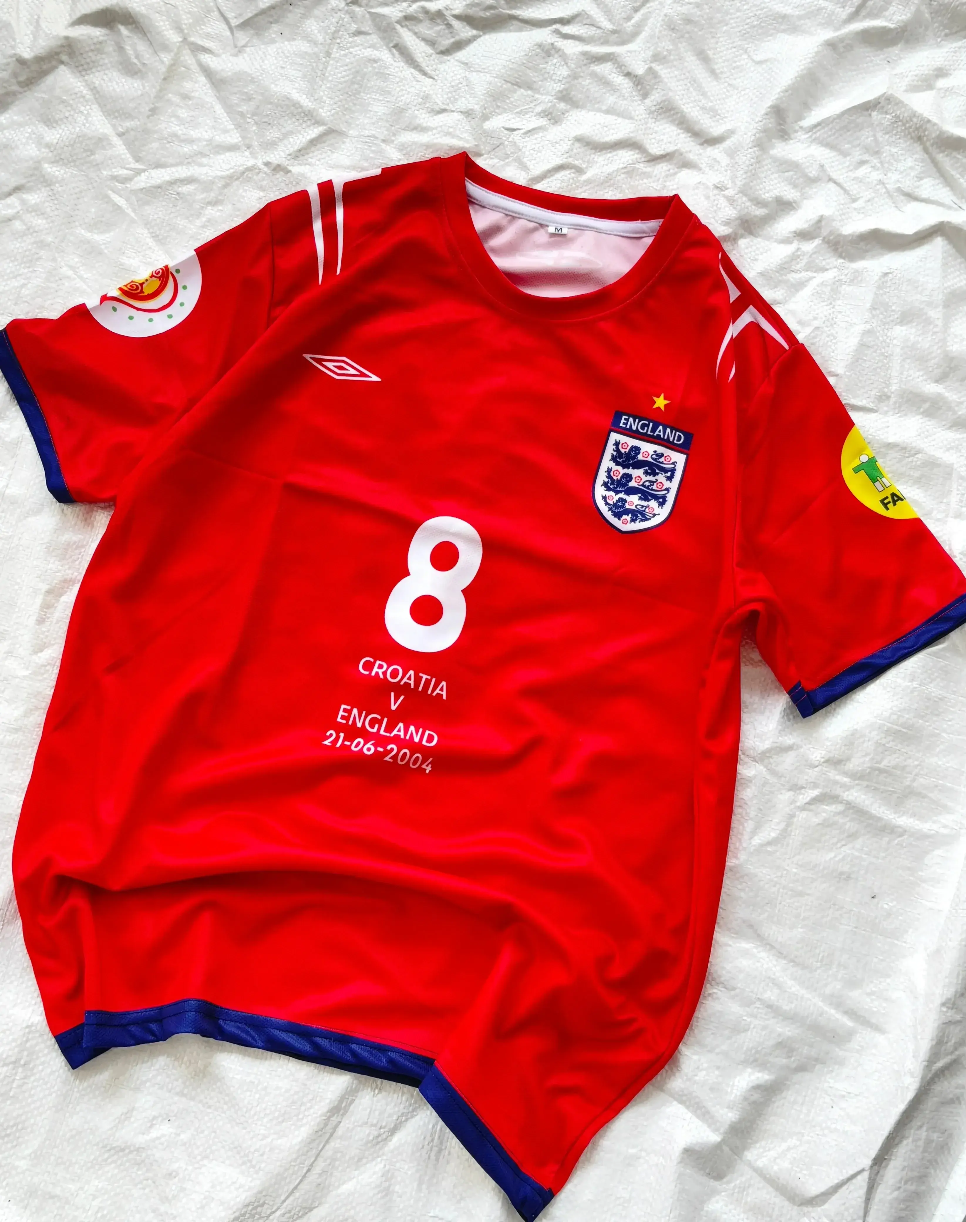 Paul Scholes England Retro Jersey (AP Sports Wear)