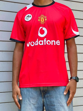 Manchester United 2004-05 Home Kit, Round Neck & Half Sleeve