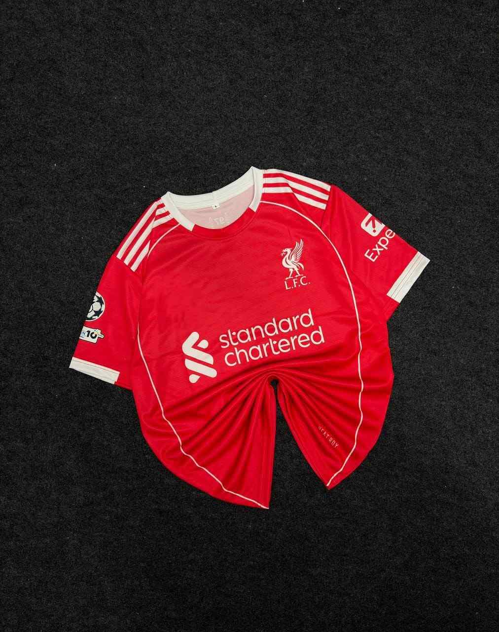 Muhammed Salah Liverpool Home Kit 2025-26,round Neck & Half Sleeve (AP Sports Wear)