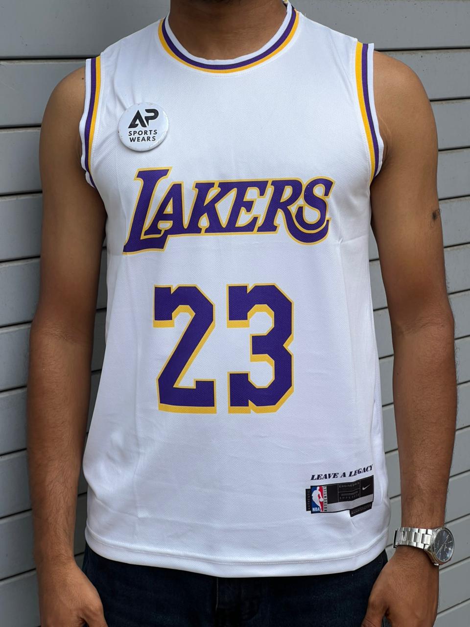 La Lakers Lebron James #23 Nba Kit, Sleeveless (AP Sports Wear)