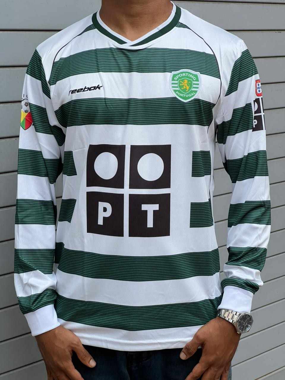 Cristiano Ronaldo Sporting Lisbon Full Sleeve Premium Embroidery Jerseys (AP Sports Wear)