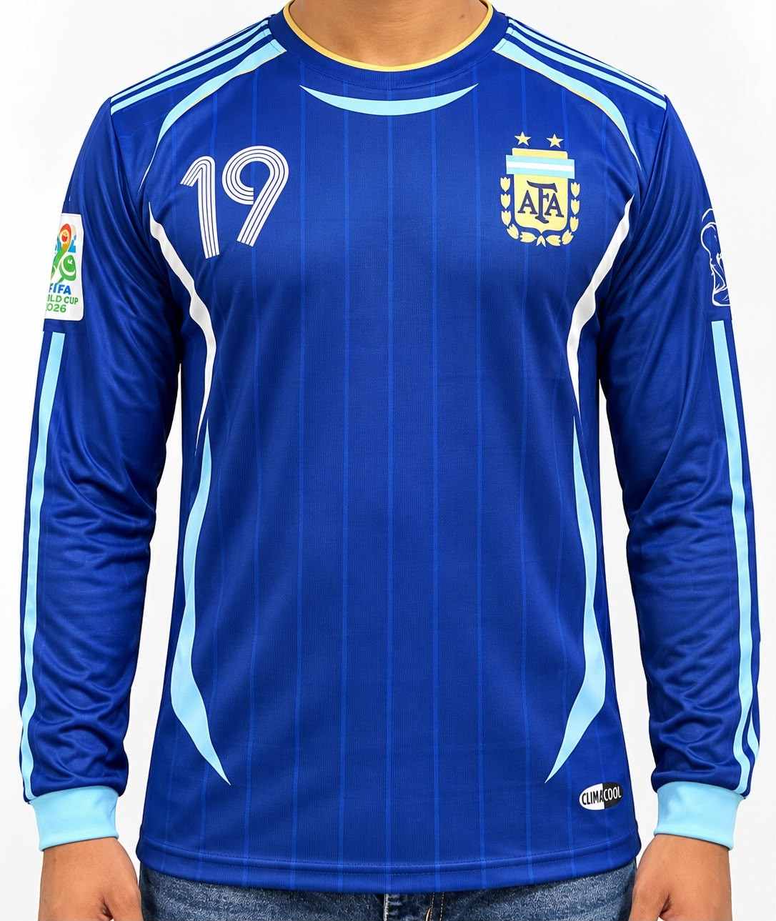 Lionel Messi Argentina International Kit,2006-07 Away Kit, Full Sleeve Jersey. (AP Sports Wear)