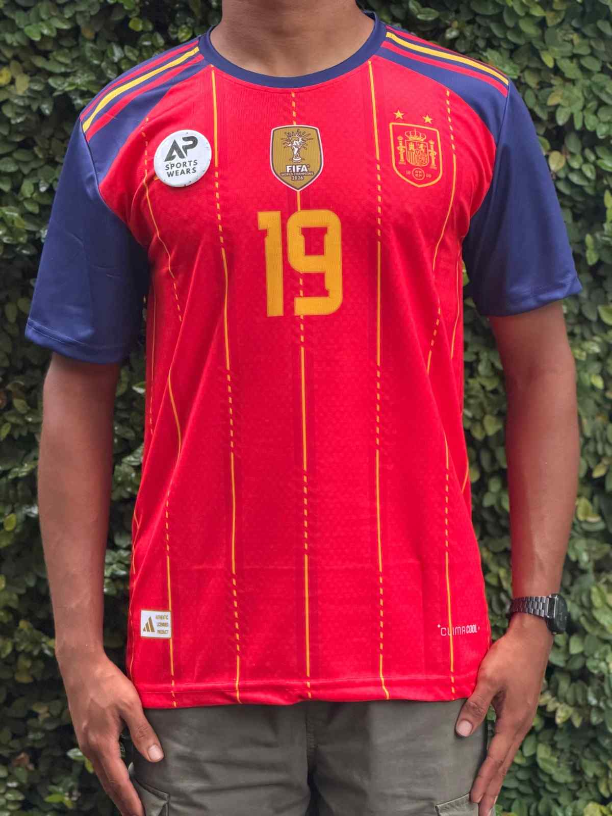 Spain Lamine Yamal Home-kit 2026 World Cup Champions, Half Sleeve (AP Sports Wear)