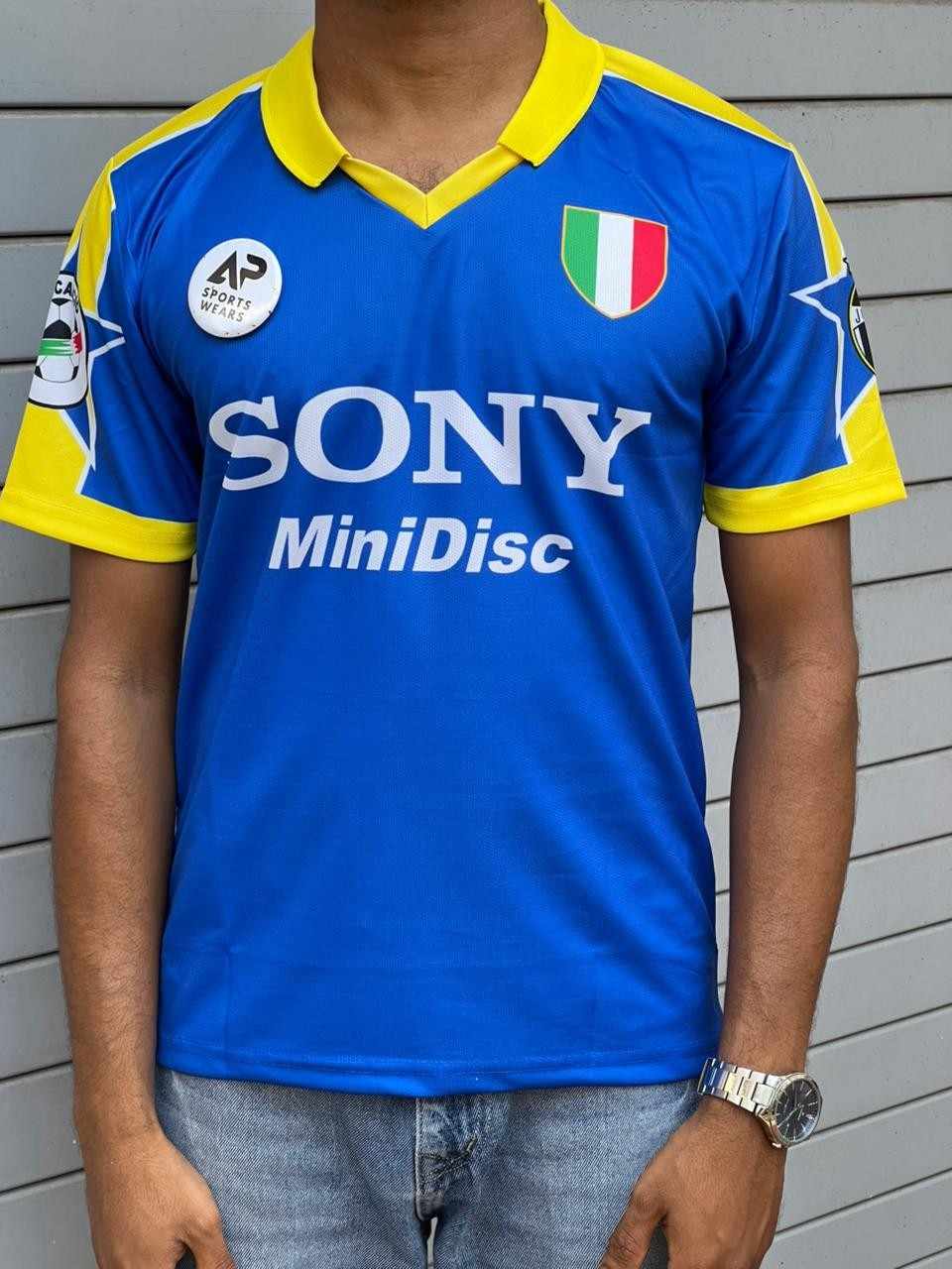 Delpiero Juventus 1996-97 Away Kit, Collar & Half Sleeve (AP Sports Wear)