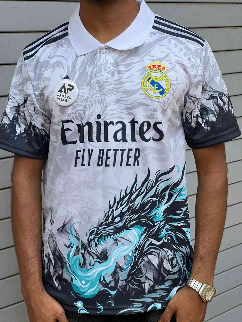 Real Madrid Dargon Special Editon Kit, Collar With Half Sleeve (AP Sports Wear)