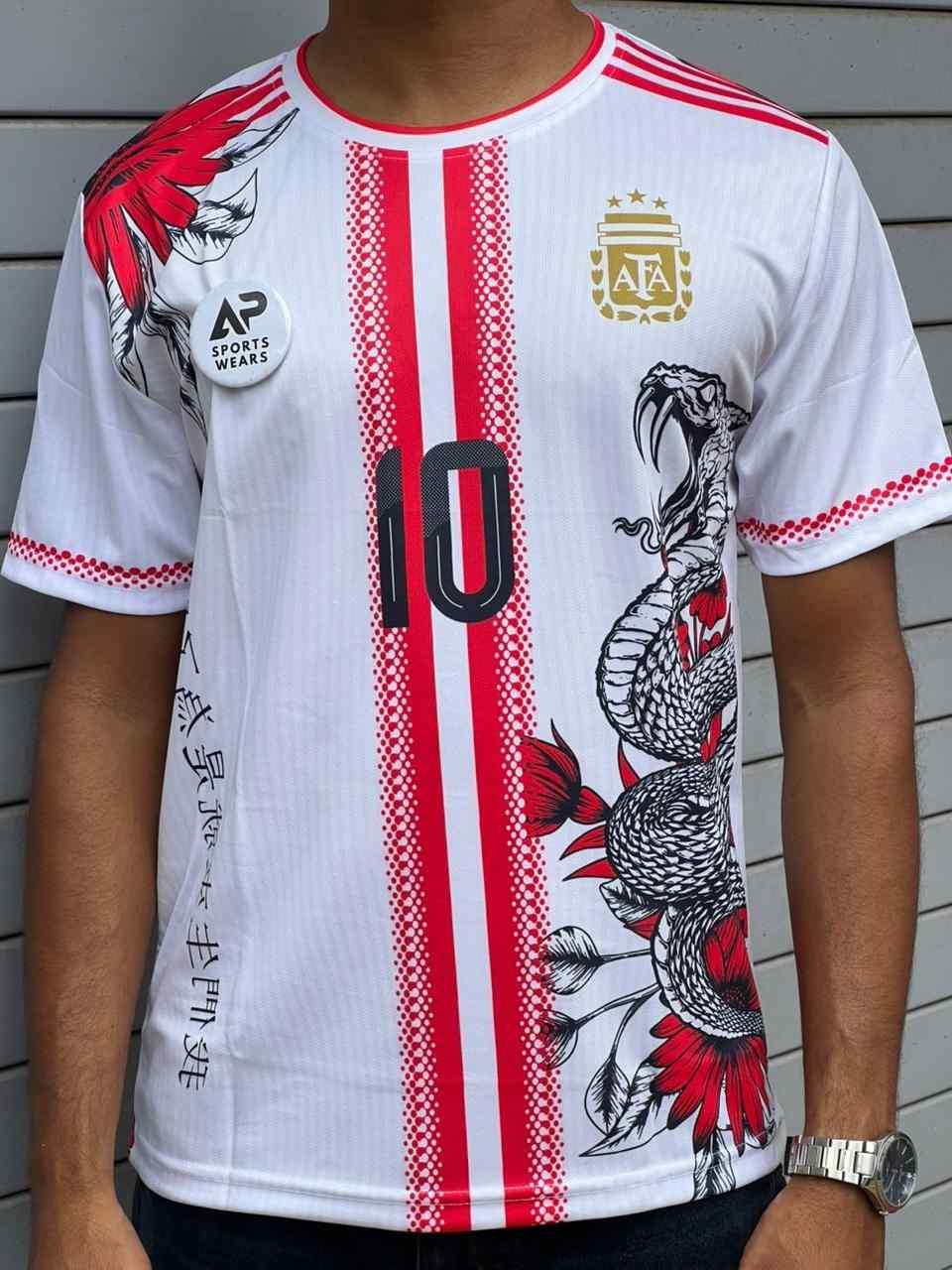 Argentina Special Edition Cobra Version Kit, Round Neck & Half Sleeve (AP Sports Wear)