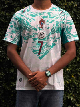 Cristiano Ronaldo, Portugal 2026 World Cup Away Kit, Round Neck & Half Sleeve