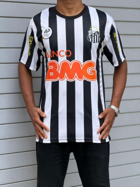 Santos Fc 2012 Home Kit, Neymar Jr, Round Neck & Half Sleeve