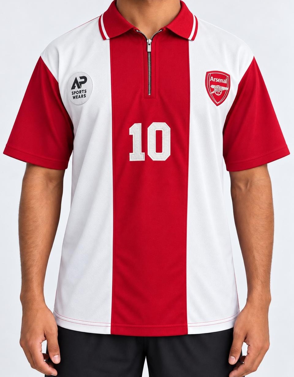 Arsenal Special Edition Polo/ Collar T-shirt #10 Ziper With Embroidery (AP Sports Wear)