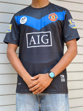 Manchester United, Cristiano Ronaldo 20029-10 Away Kit, Round Neck & Half Sleeve