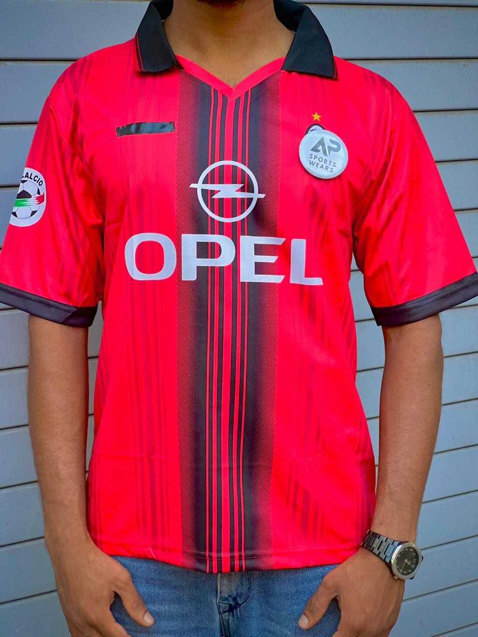 Maldini Ac Milan 1997-98 Third Kit, Collar & Five Sleeve (AP Sports Wear)