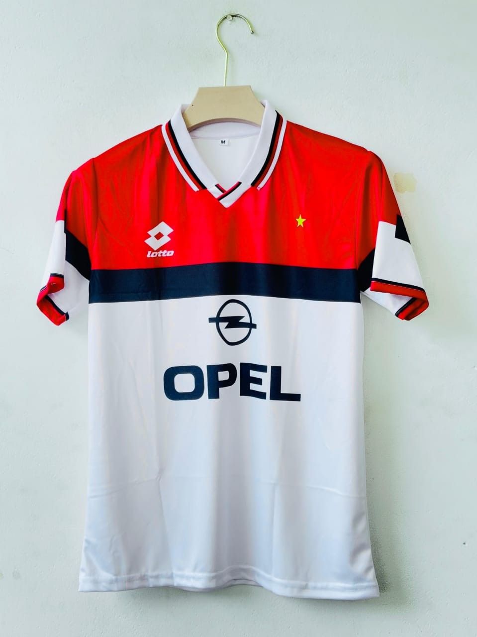 Maldini Ac Milan 1994-95 Away Kit, Coller & Half Sleeve (AP Sports Wear)