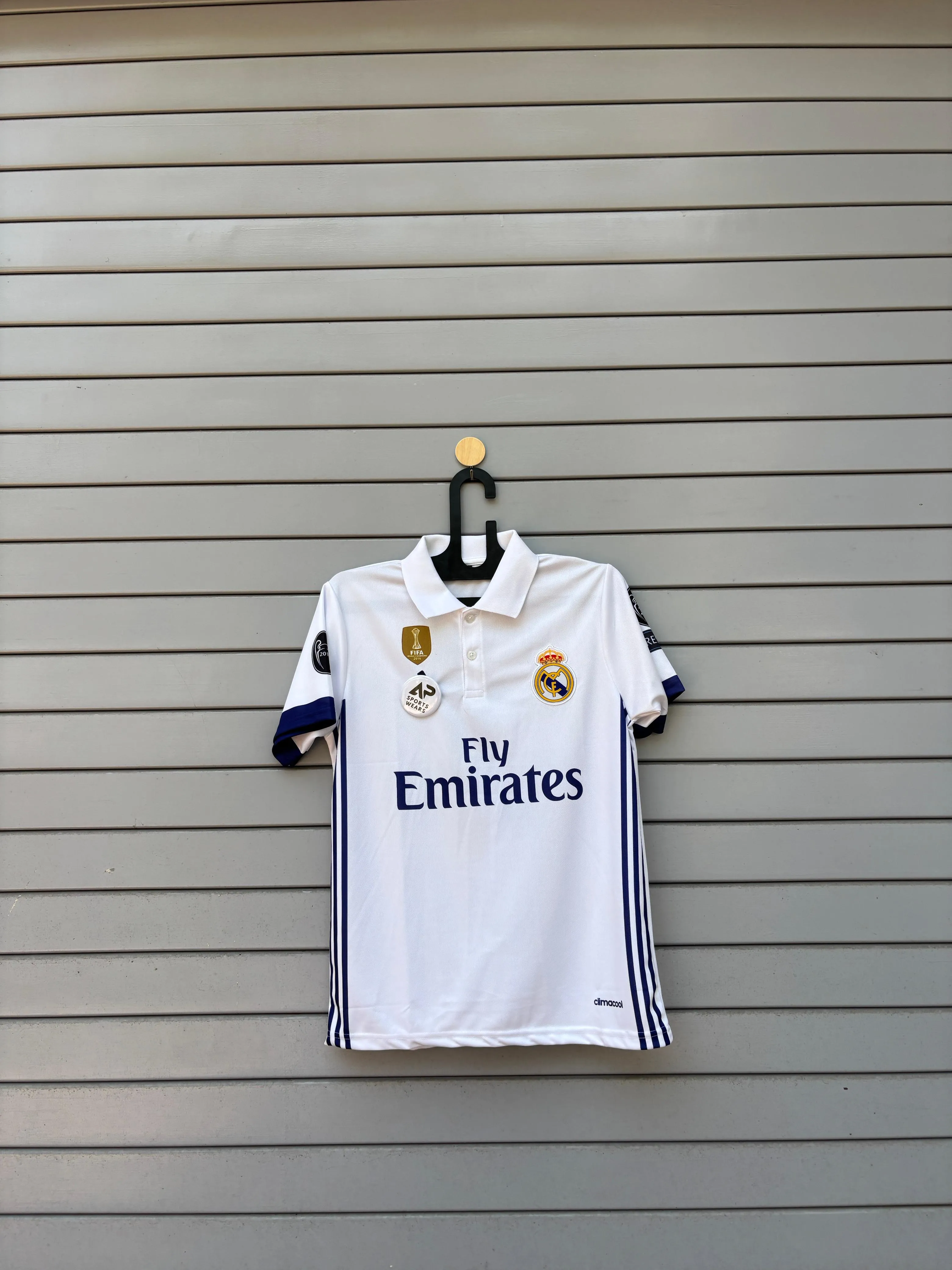 Cristiano Ronaldo 2017 Home Kit Premium Embroidery Jersey With Hcoller & Half Sleeve (AP Sports Wear)