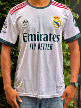 Jude Bellingham Real Madrid 2026-27 Home Kit, Round Enck & Half Sleeve
