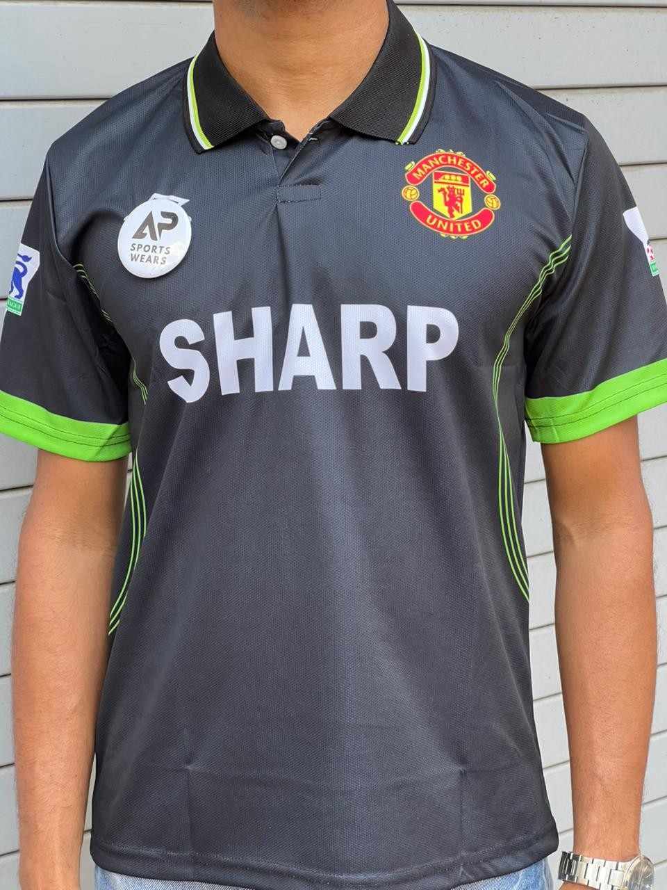 Beckhammanchester United 1998-99 Away Kit, Collar & Half Sleeve (AP Sports Wear)