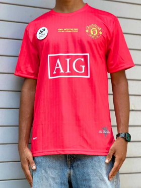 Manchester United  Cristiano Ronaldo 2008 Ucl Final Home Kit, Round Neck & Half Sleeve