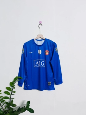Cristiano Ronaldo Manchester United Aig Blue 2008 Full Sleeve Kit