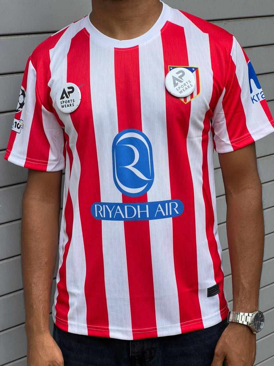 Griezman Red- Whites 2025-26 , Home Kit, Round Neck & Half Sleeve (AP Sports Wear)