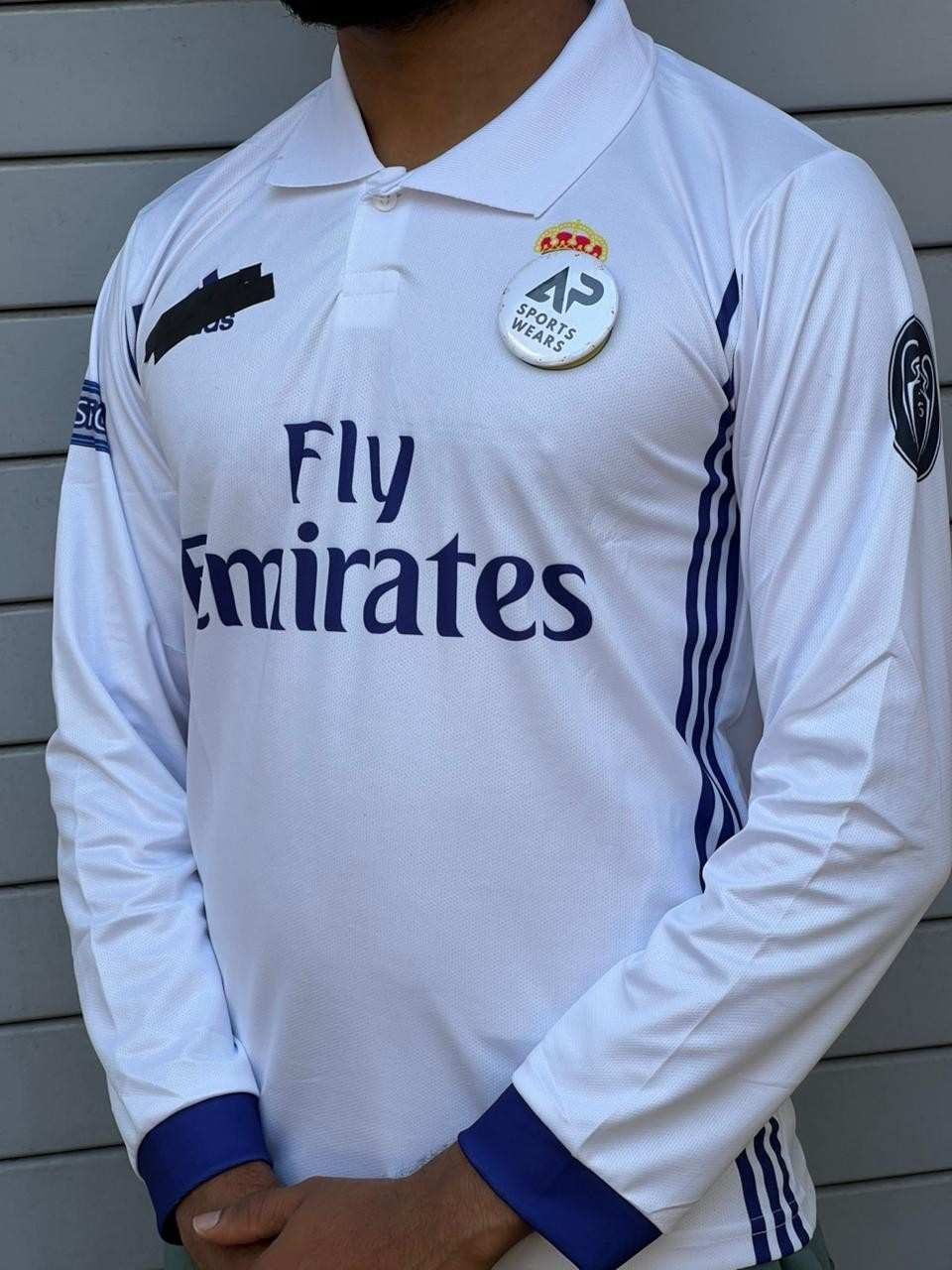 Cristiano Ronaldo Real Madrid 2016-17 Home Kit, Collar & Full Sleeve (AP Sports Wear)