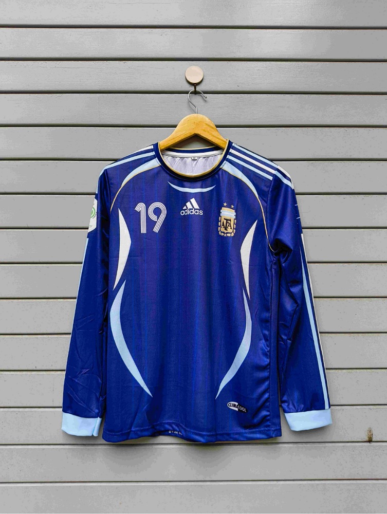 Lionel Messi Argentina International Kit,2006-07 Away Kit, Full Sleeve Jersey. (AP Sports Wear)